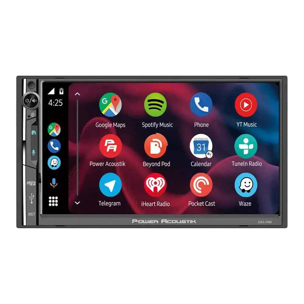 Power Acoustik CA2-74W autoradio 2 DIN 7" CarPlay Android Auto