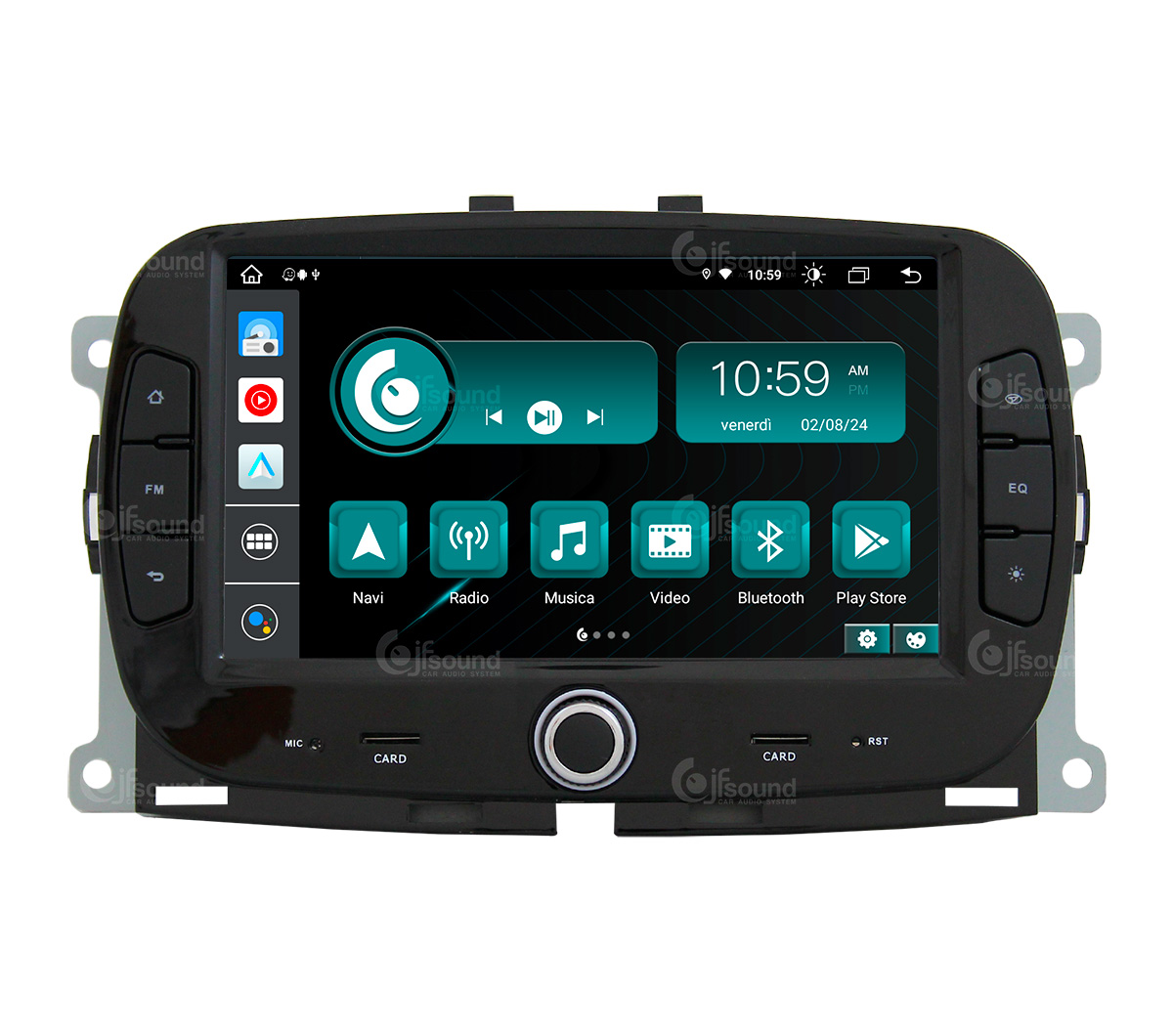 JFSound X9C-PRO JF-137F5 Autoradio Android Fiat 500 4G DSP