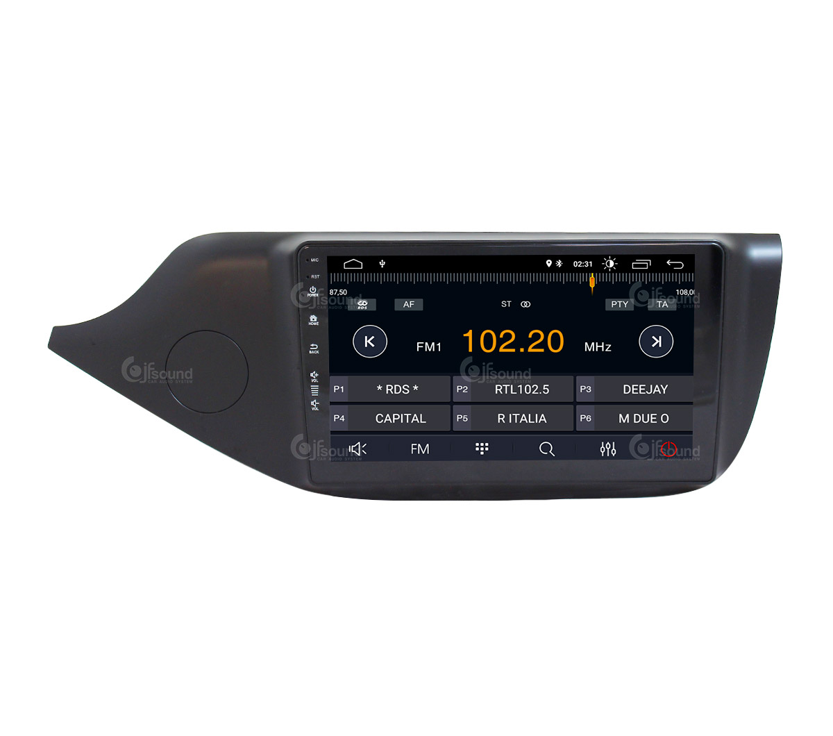 JFSound X7C-PRO JF-139KC autoradio Android Kia Ceed DSP