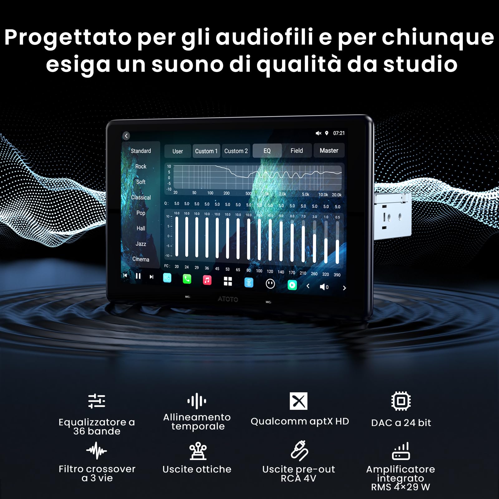 ATOTOZONE X10 Autoradio Android 10.1 Pollici 8+128GB 4G LTE