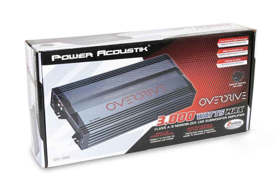 Power Acoustik OD1-3000 Amplificatore Monofonico 3000W