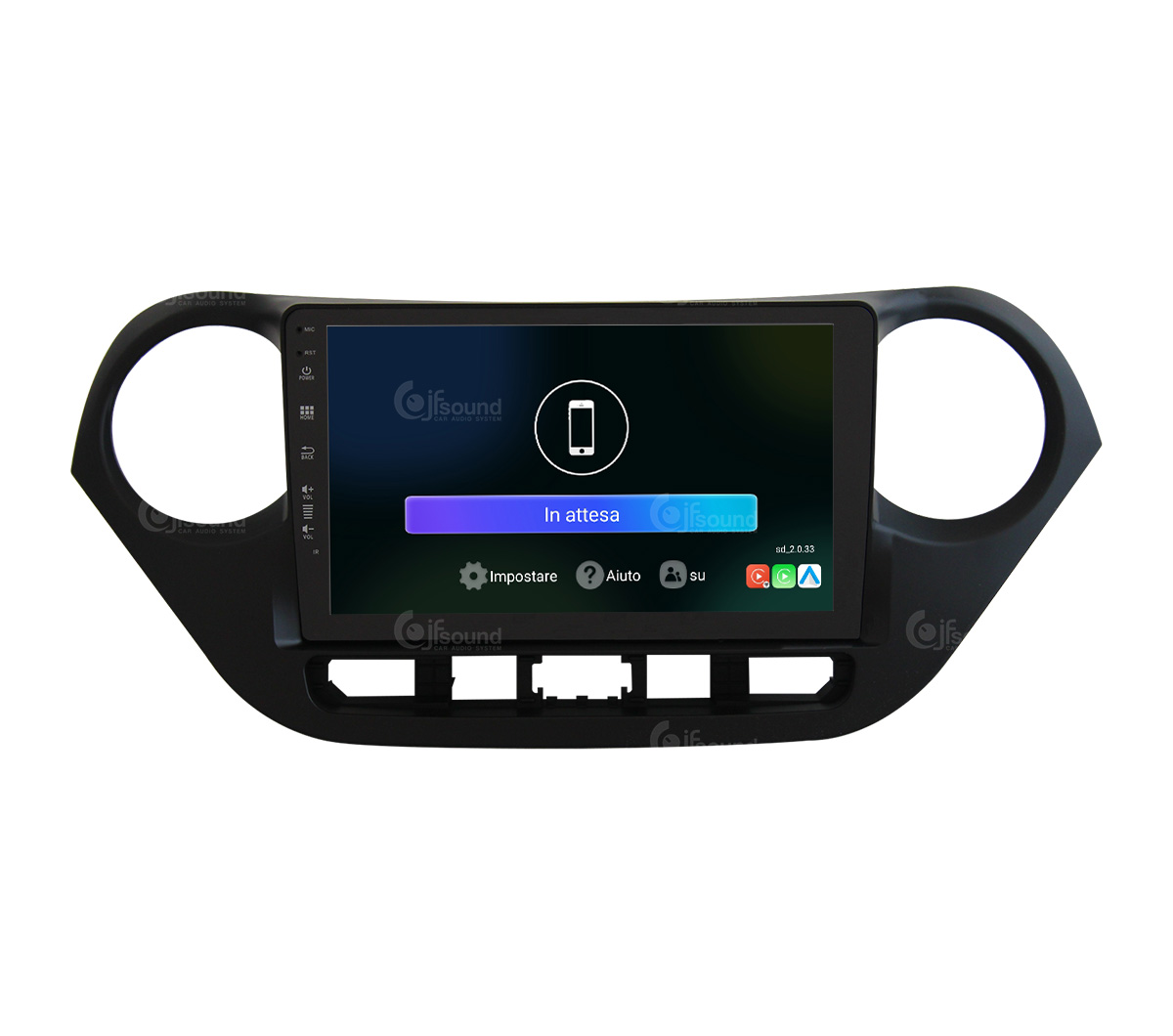 JFSound UP-PRO JF-037H1 autoradio Android per Hyundai i10 wireless