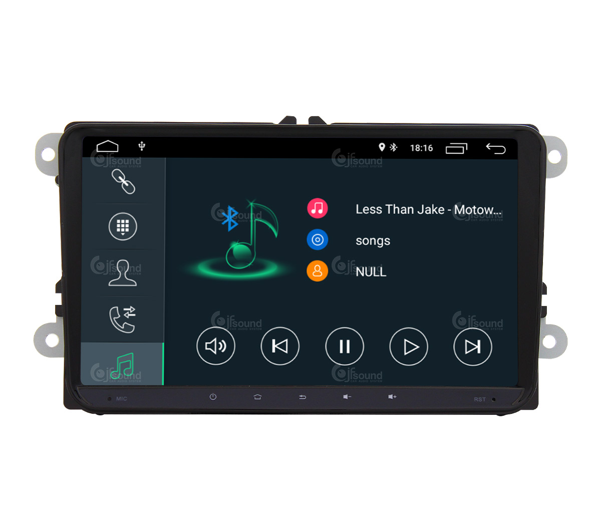 JFSound X7C-PRO JF-039W6 autoradio Android VW DSP