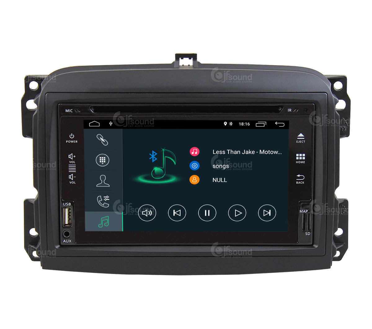 JFSound X7C-PRO JF-222 autoradio Fiat 500L DSP Play Store