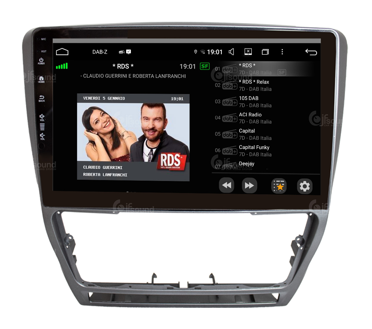 JFSound JF-031SO-UP-PRO autoradio CarPlay per Skoda Octavia