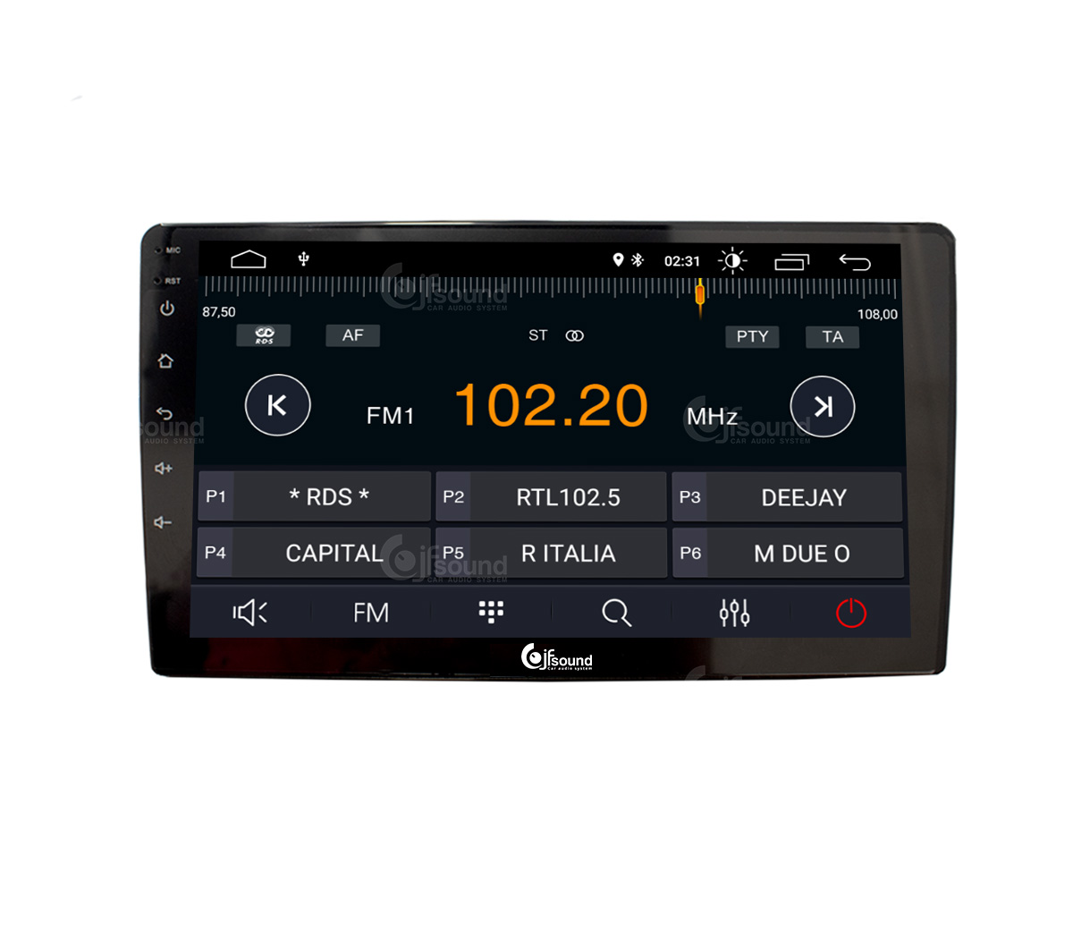 JFSound X7C-PRO JF-139D3-X7C-PRO autoradio Android EVO 3 DSP