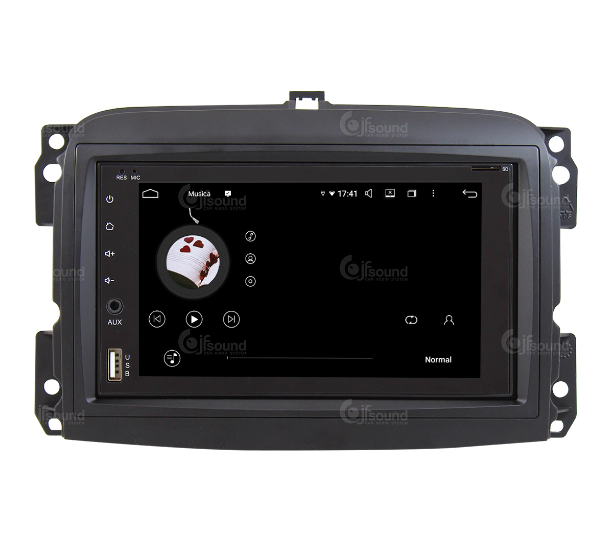 JFSound UP-PRO JF-227 autoradio Android CarPlay Fiat 500
