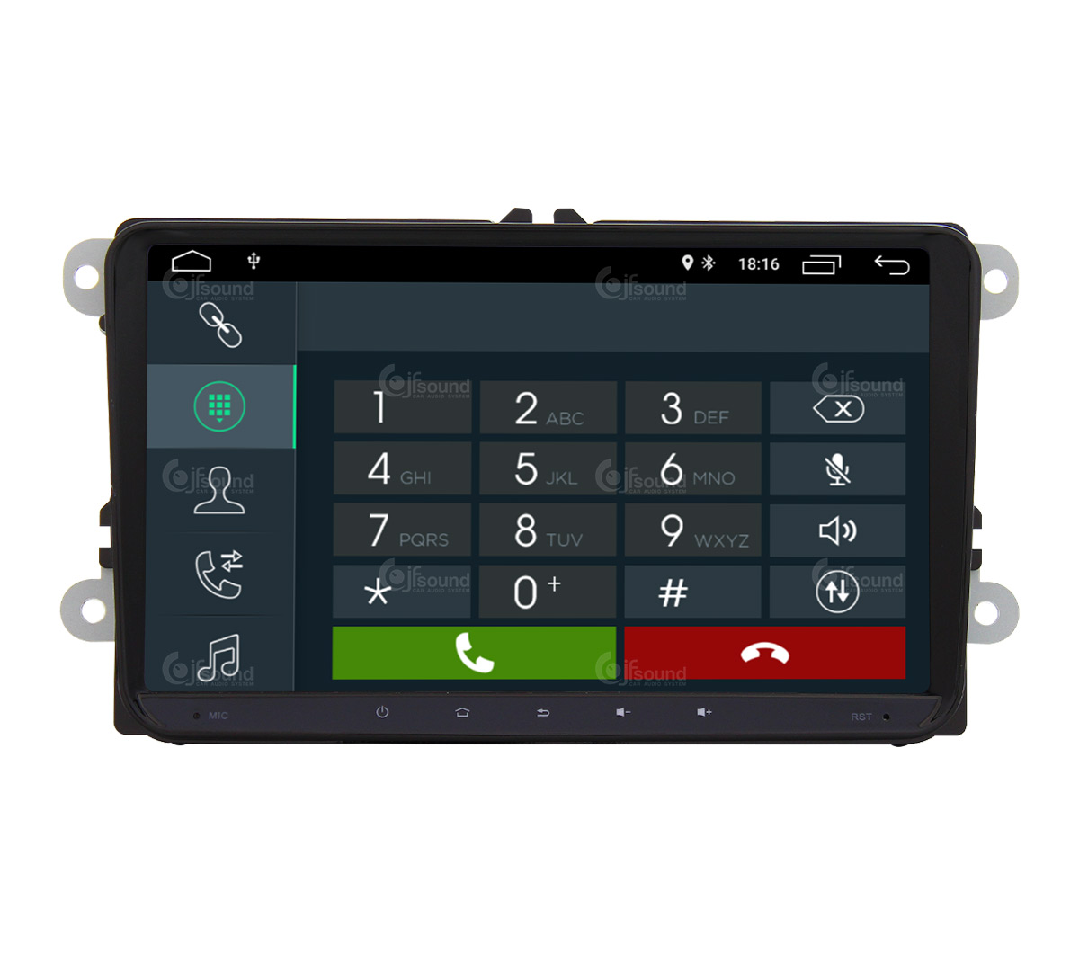 JFSound X7C-PRO JF-039W6 autoradio Android VW DSP