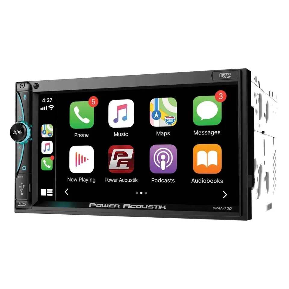 Power Acoustik CPAA-70D autoradio 2 DIN 7" CarPlay wireless