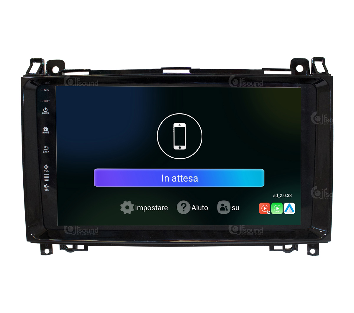 JFSound UP-PRO JF-039MA autoradio Mercedes A W169 B W245