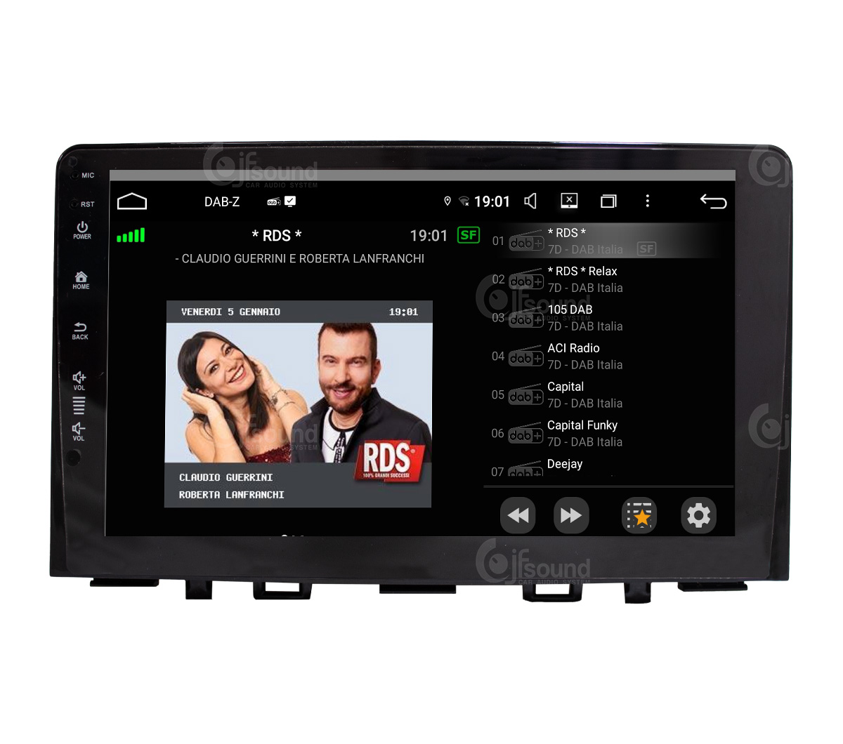 JFSound UP-PRO JF-039KR-UP-1-PRO autoradio per Kia Rio Stonic CarPlay