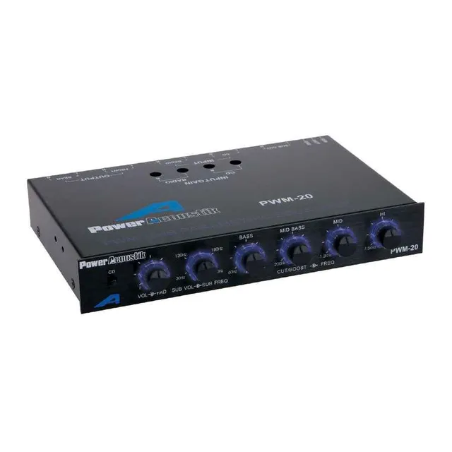 Power Acoustik PWM-20 equalizzatore auto 4 bande parametriche