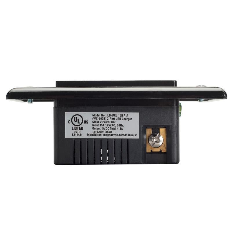 Magnedyne Utility WC-502 presa usb a muro bianca