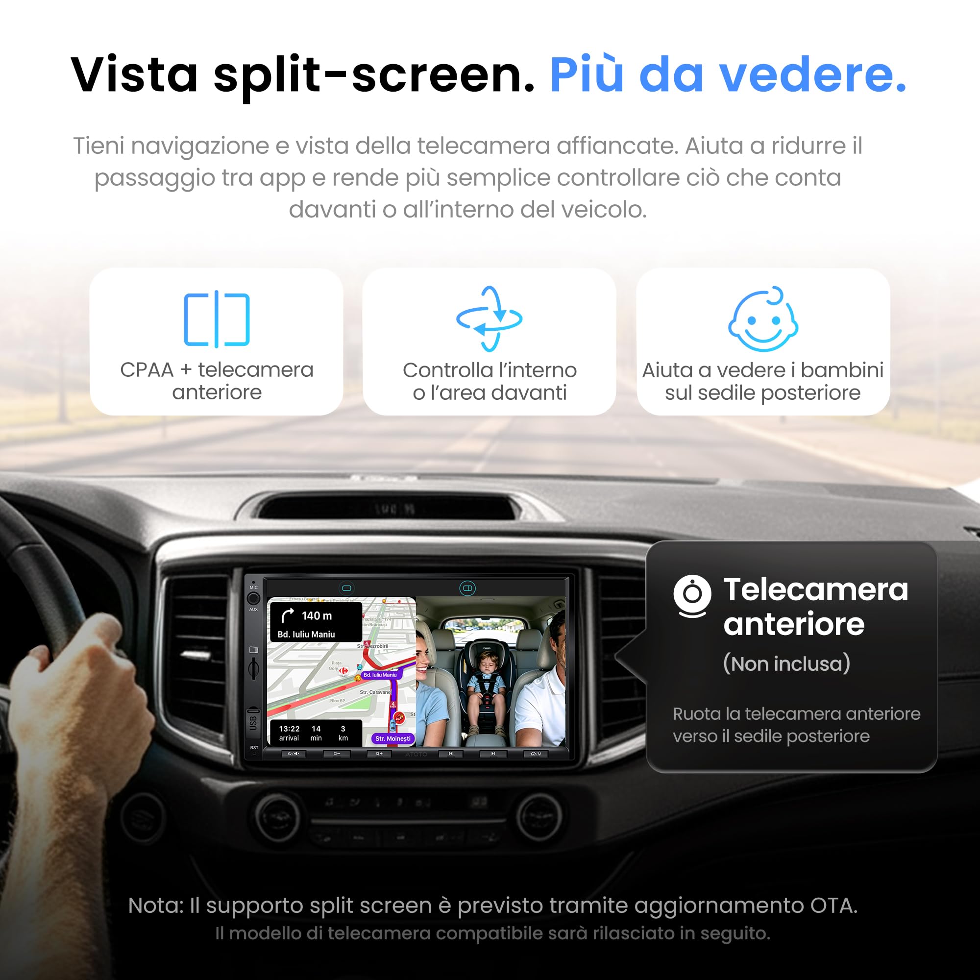 ATOTO F7 WE Autoradio 2 DIN 7 Pollici QLED CarPlay Wireless