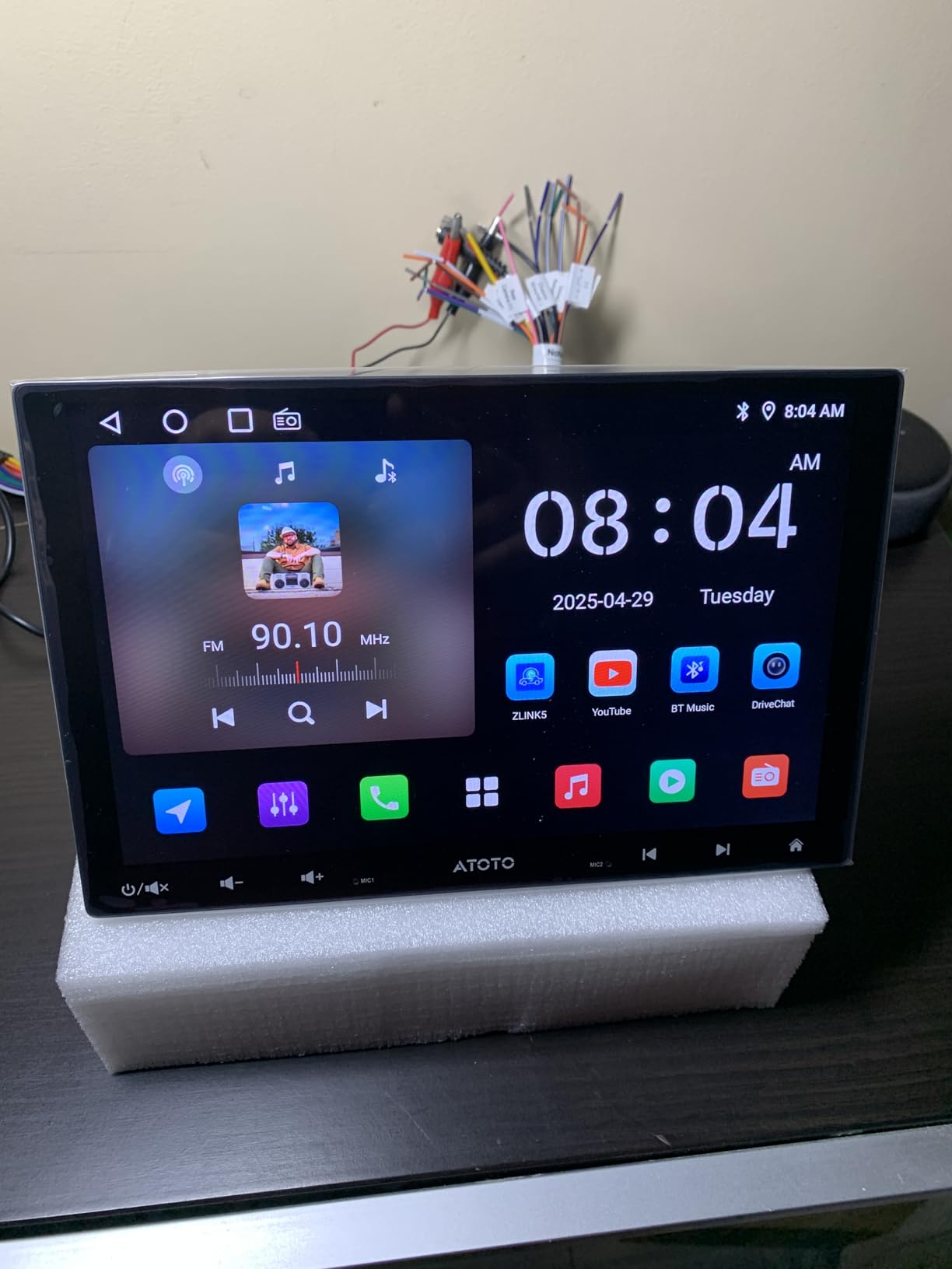 ATOTOZONE A5L autoradio Android 10.1" QLED 2G+32G CarPlay