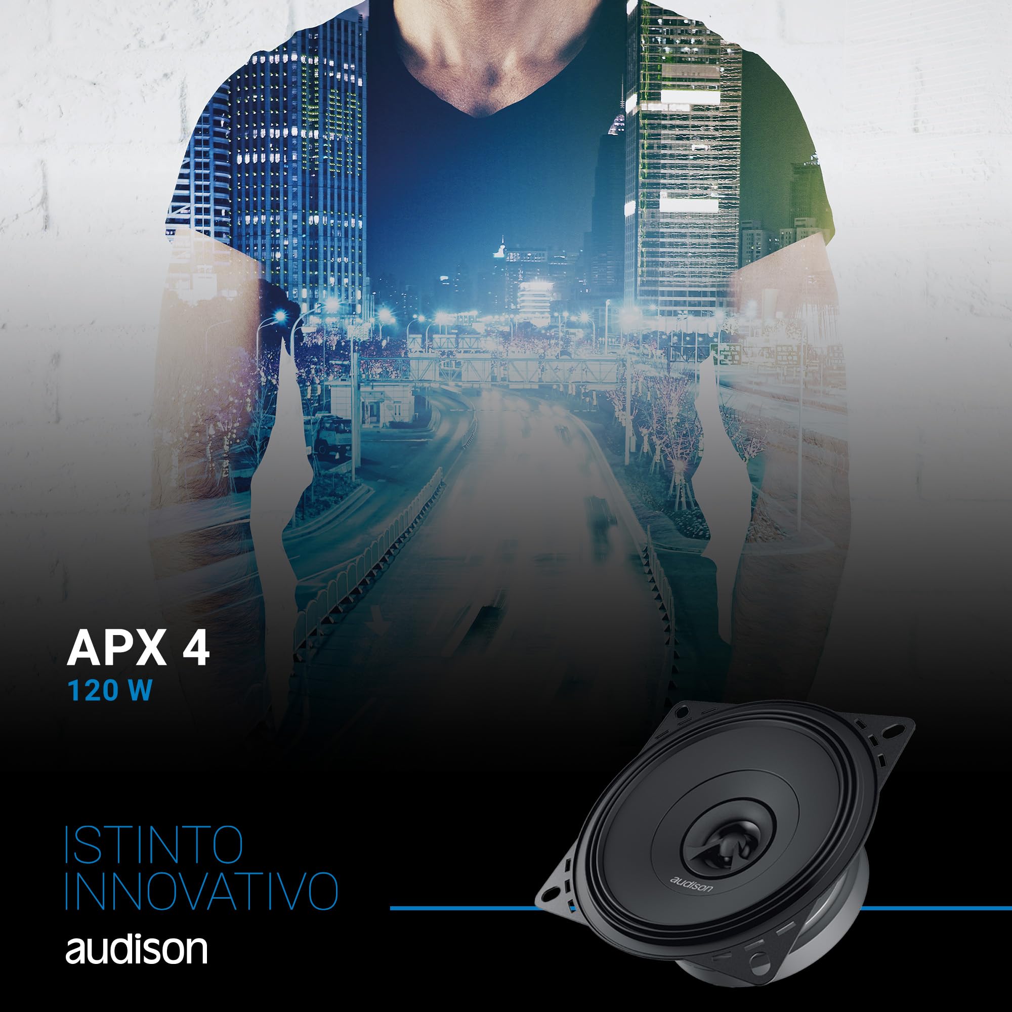 Audison Prima APX 4 casse auto 100mm 120W coppia