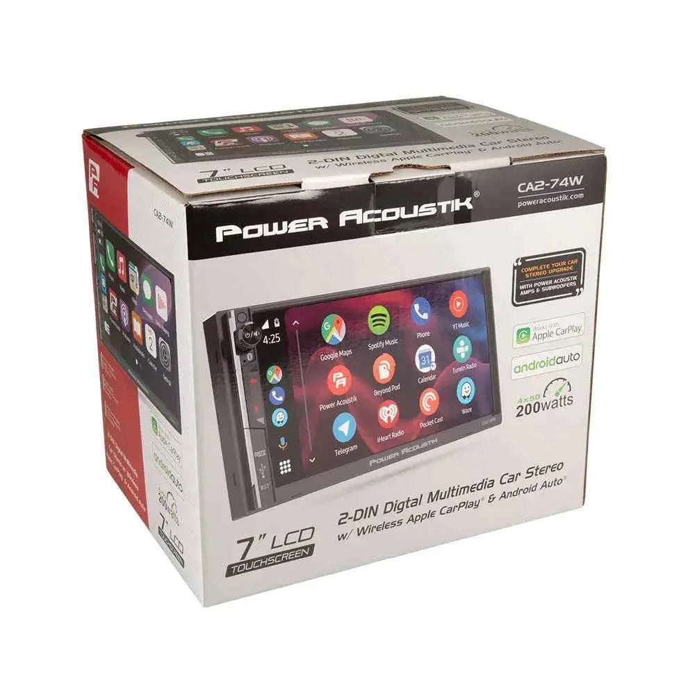Power Acoustik CA2-74W autoradio 2 DIN 7" CarPlay Android Auto