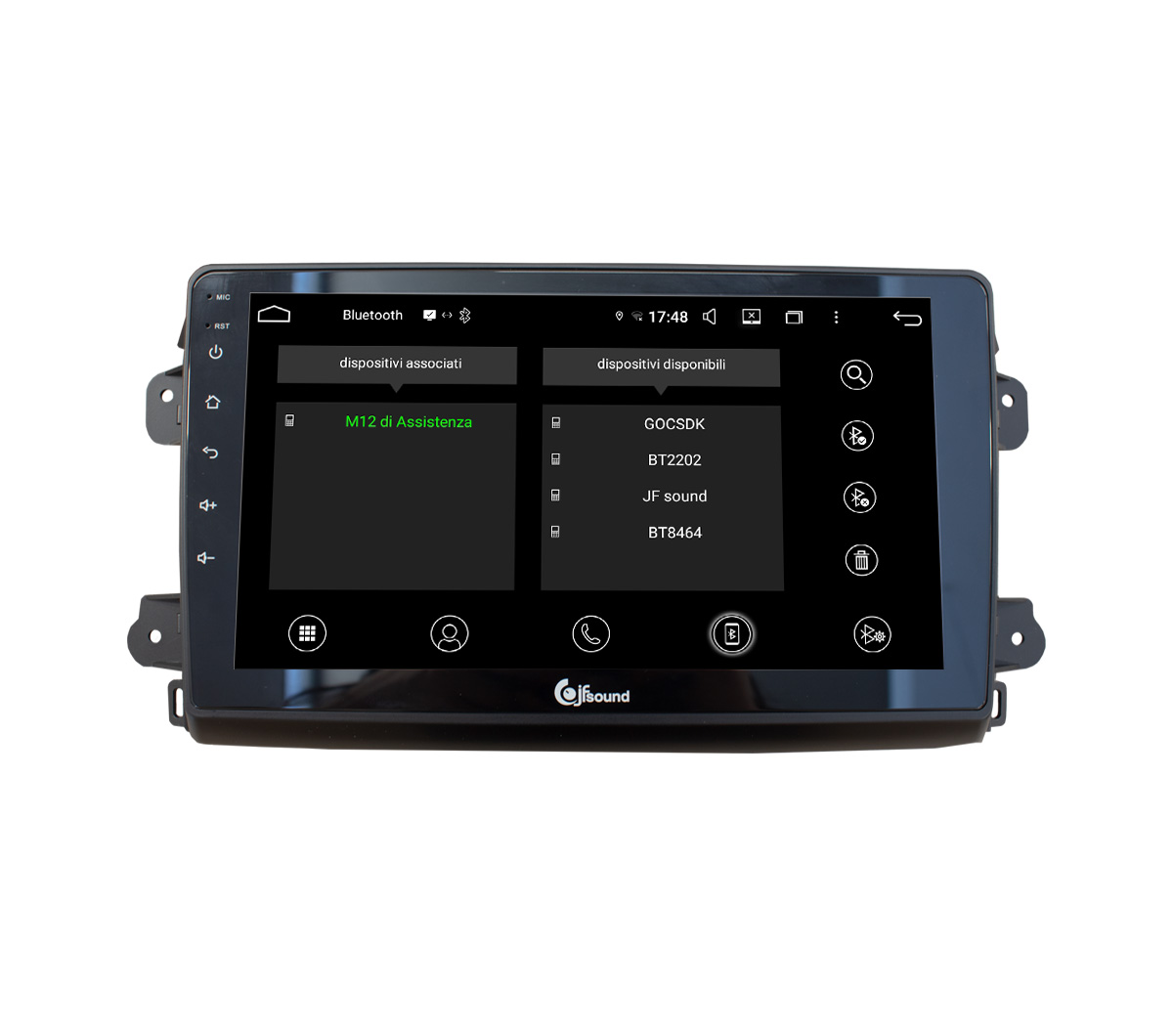 JFSound UP-PRO JF-039D8-UP-PRO autoradio per Fiat Ducato 8