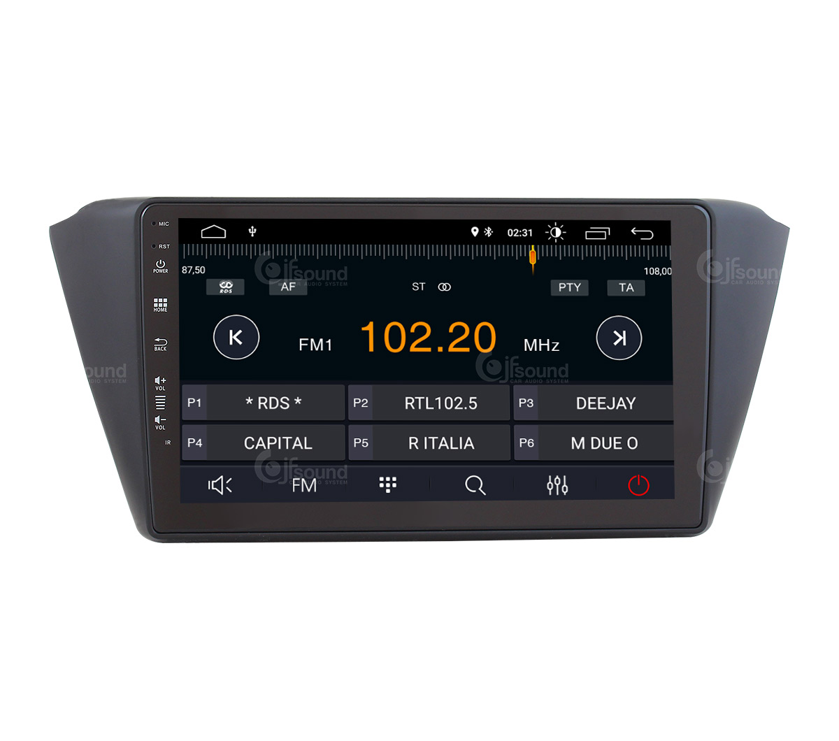 JFSound X7C-PRO JF-039SF-X7C-PRO autoradio Android Fabia DSP