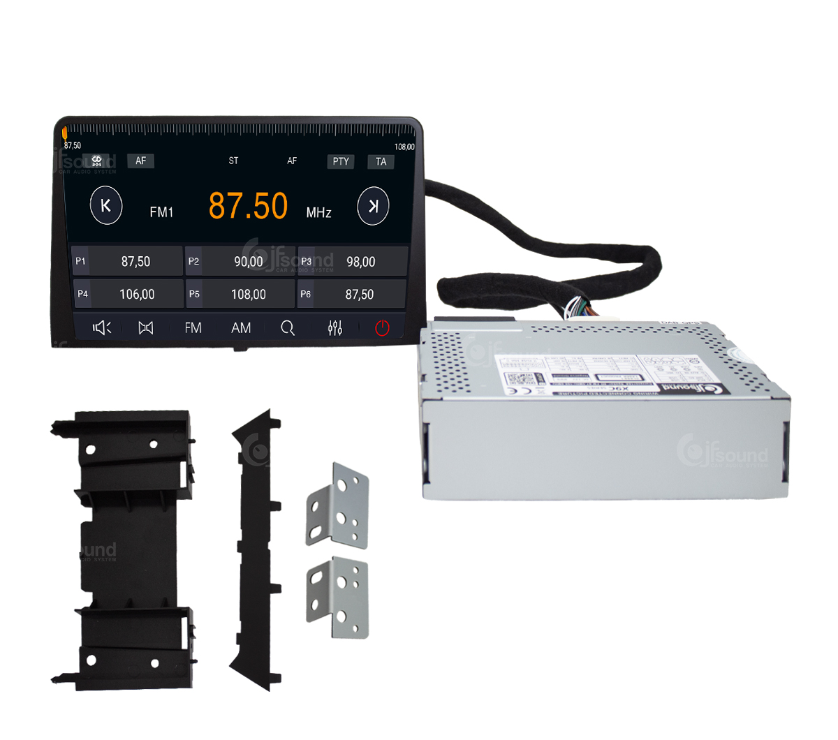 JFSound X9C-PRO JF-031CB autoradio Berlingo 4G retrocamera