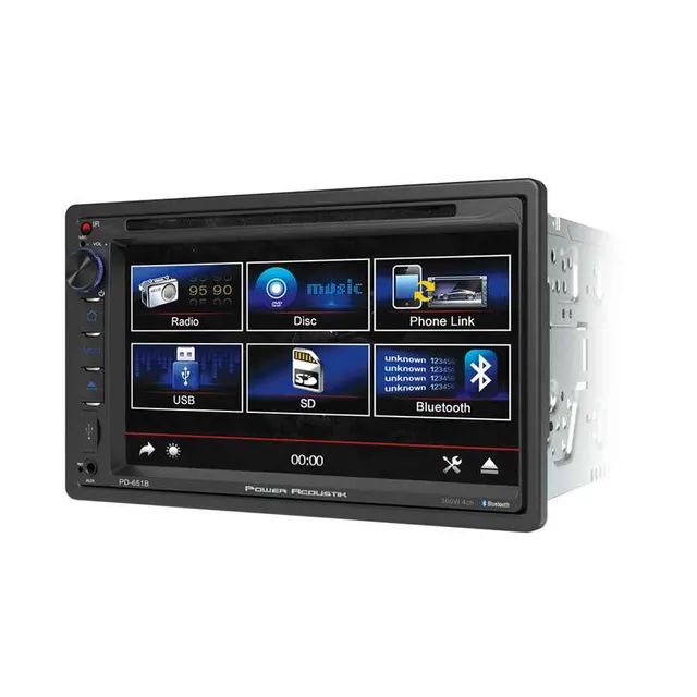 Power Acoustik PD-651B autoradio 2 DIN DVD 6,5" Bluetooth