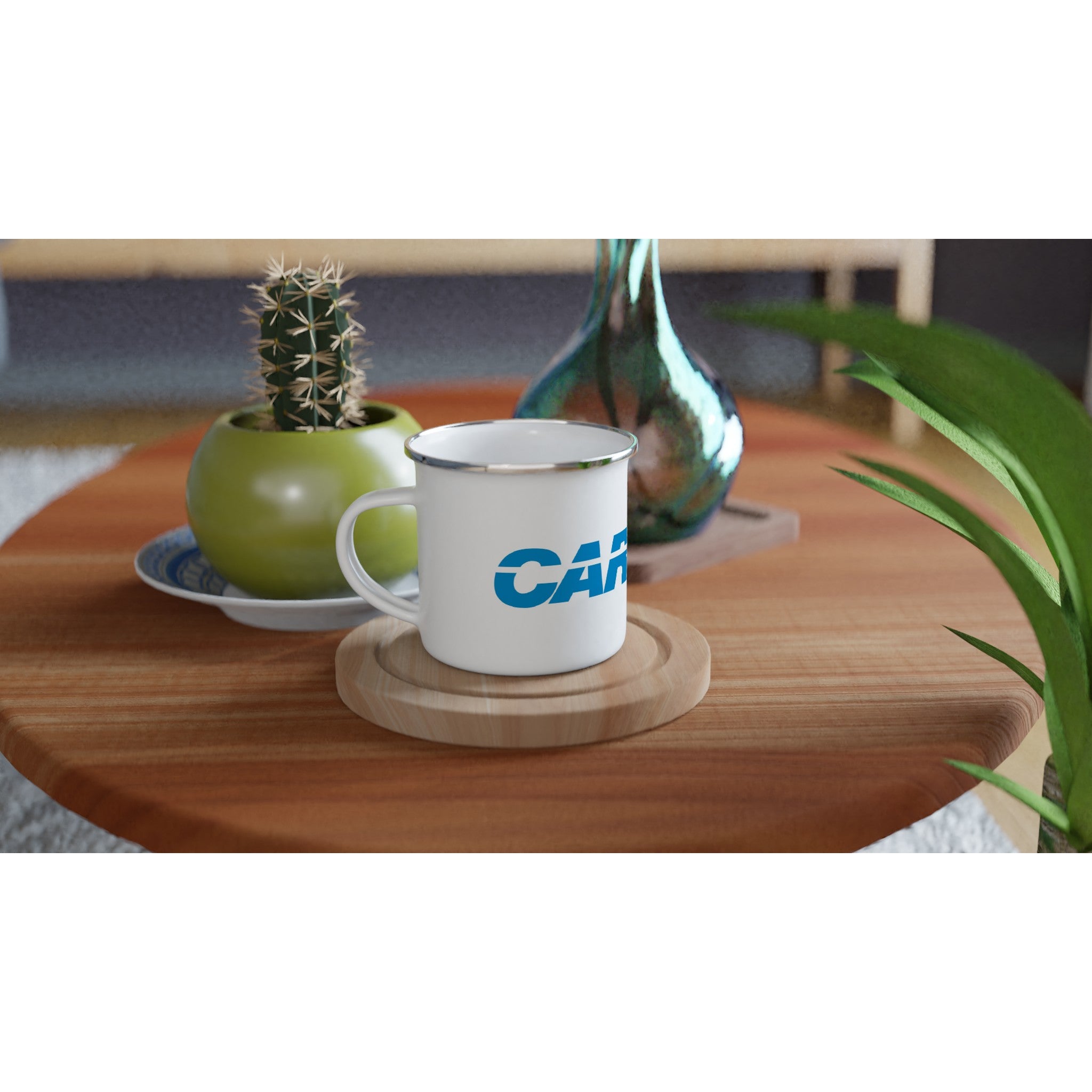 Magnedyne Carbine tazza smaltata bianca 12oz 355 ml