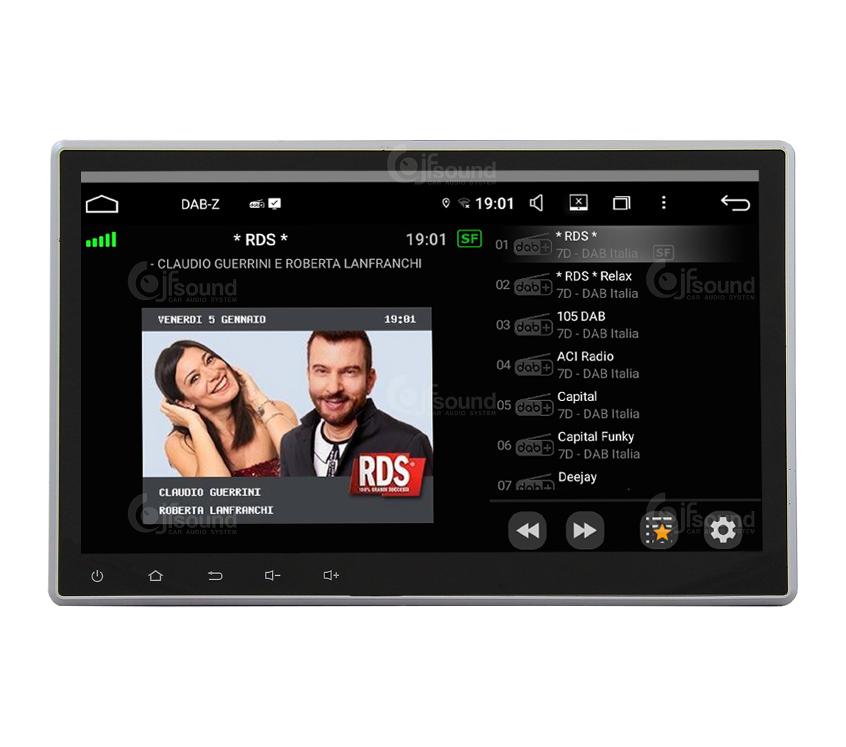 JFSound UP-PRO Autoradio Android Auto Sistema Multimediale