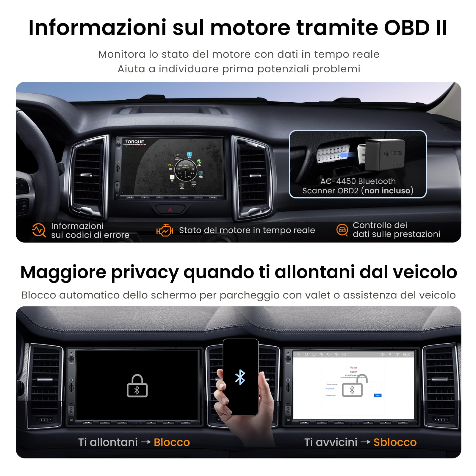 ATOTOZONE S8L 7 autoradio 2 DIN Android 4+64GB retrocamera