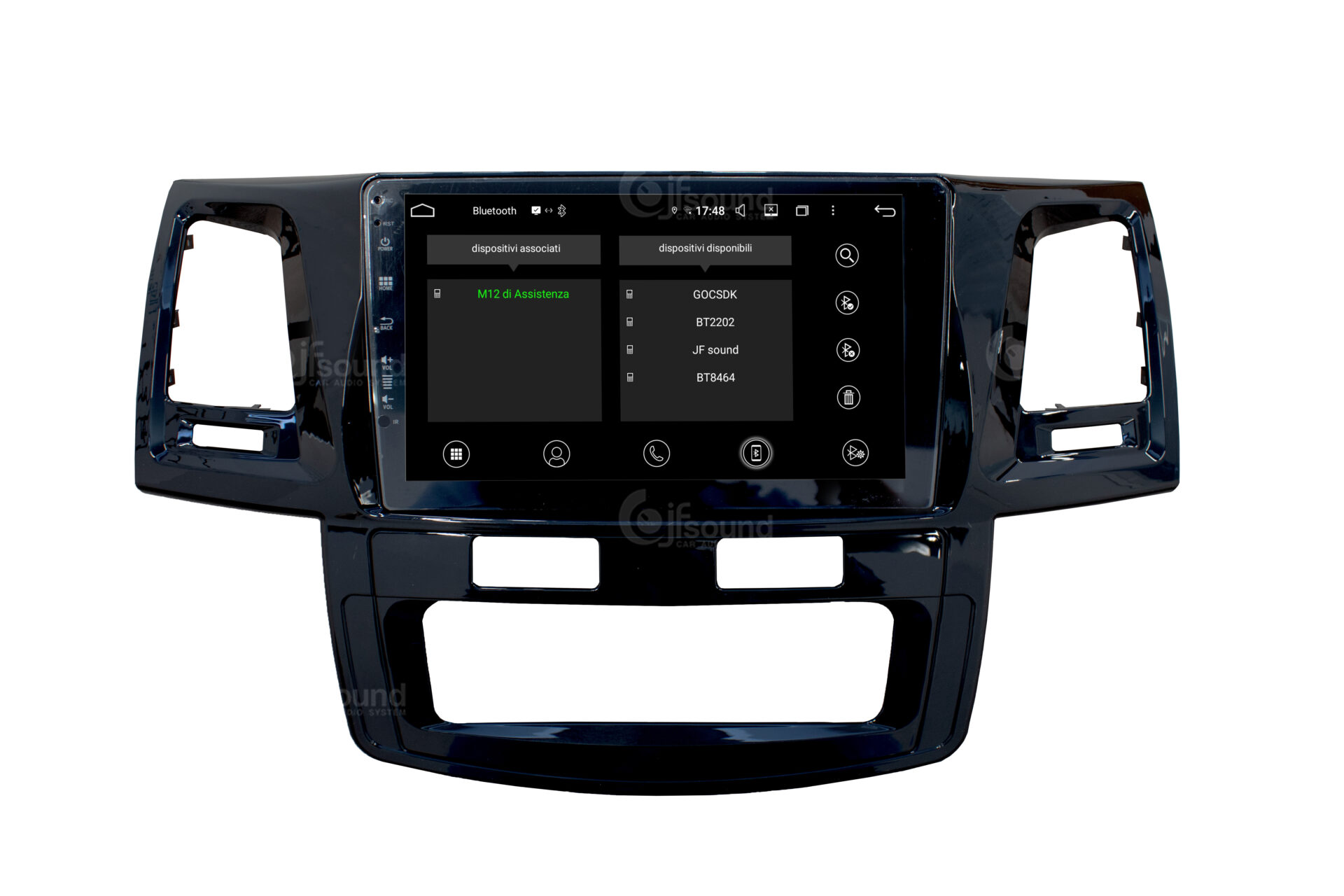 JFSound UP-PRO JF-039TH autoradio Toyota Hilux CarPlay
