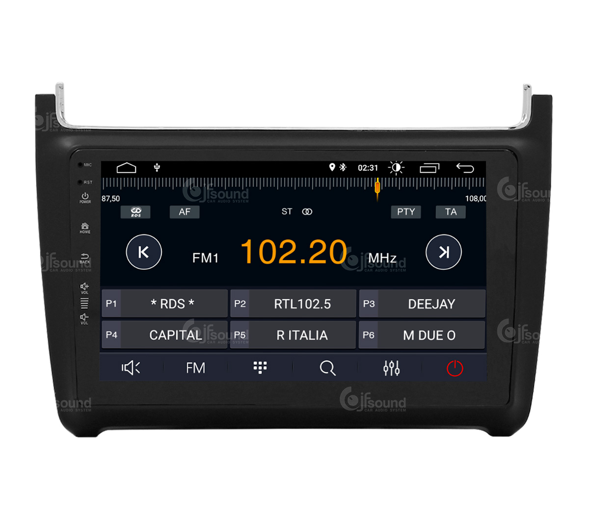 JFSound X7C-PRO JF-231WP-X7C-PRO autoradio Android Polo con DSP