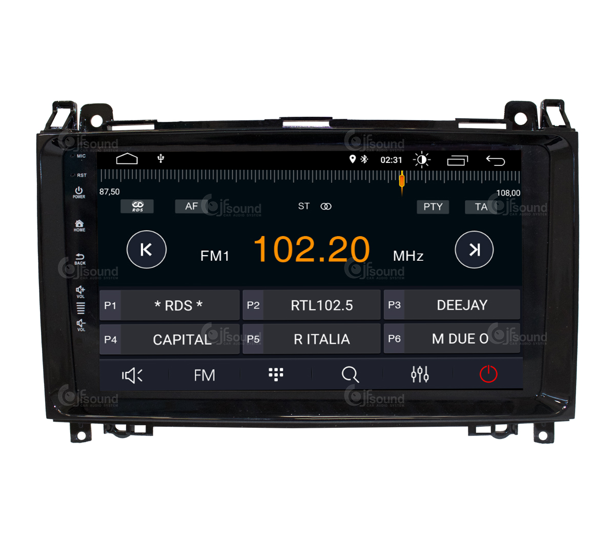 JFSound X7C-PRO JF-039MA autoradio Android DSP Mercedes A B
