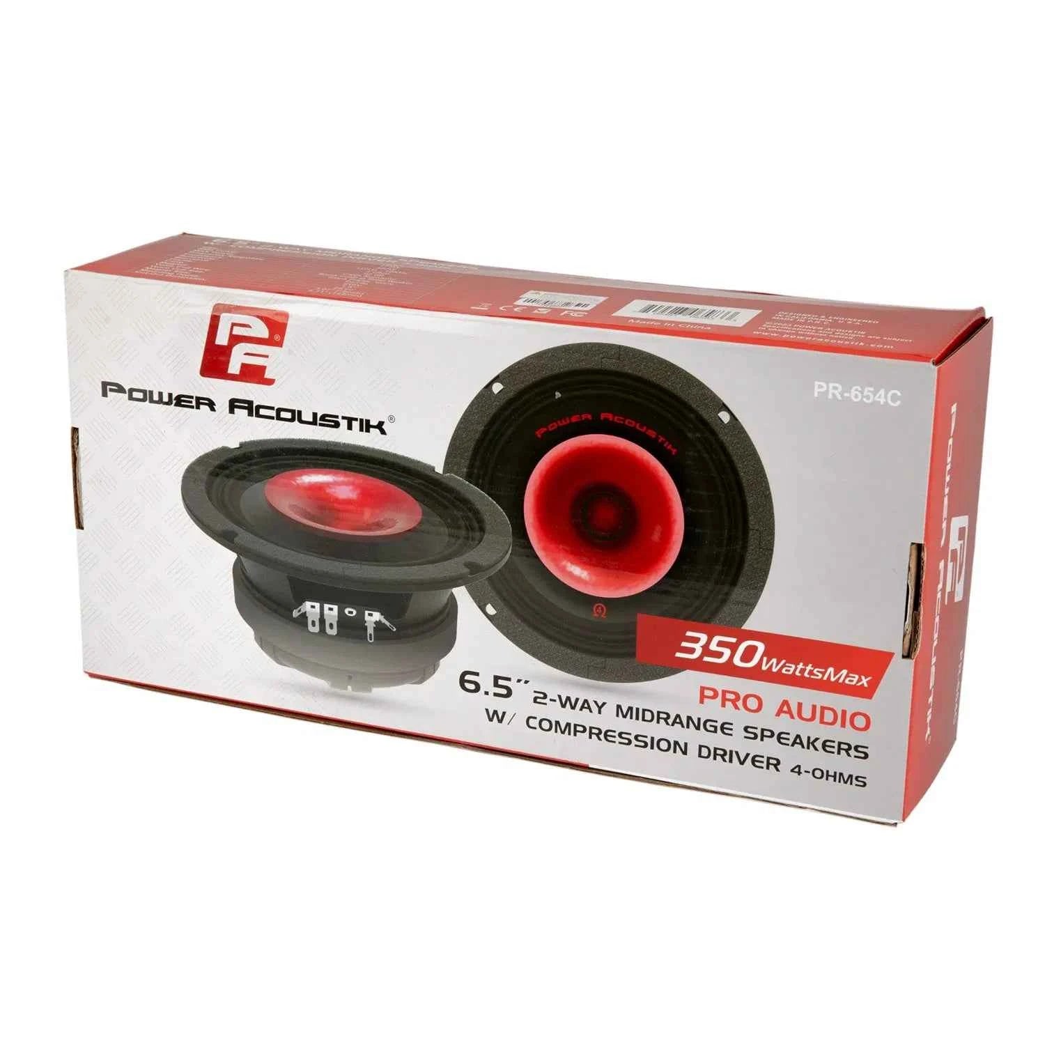 Power Acoustik PR-654 altoparlanti 6.5" midrange coppia bullet