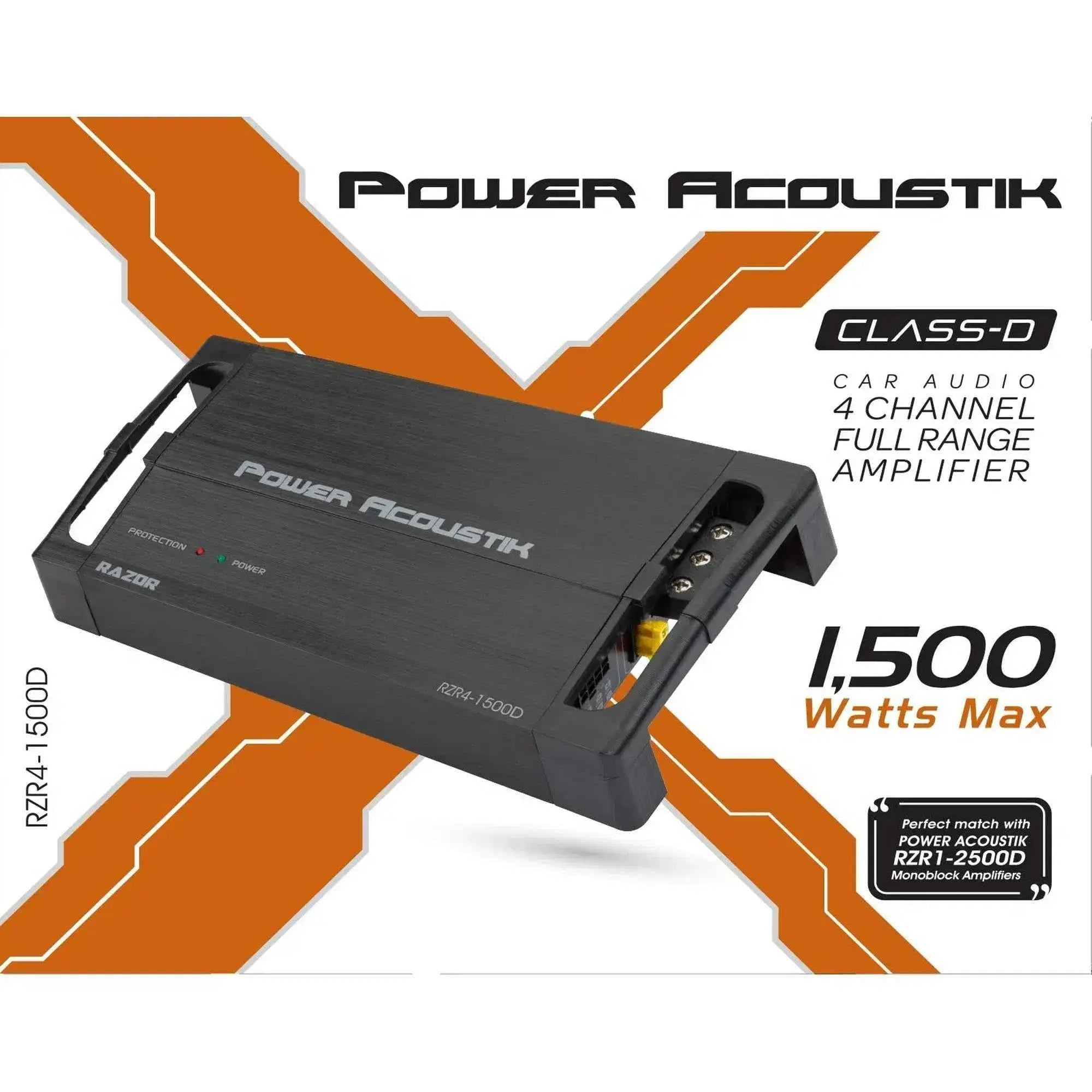 Power Acoustik Razor RZR4-1500D amplificatore 4 canali 1500W