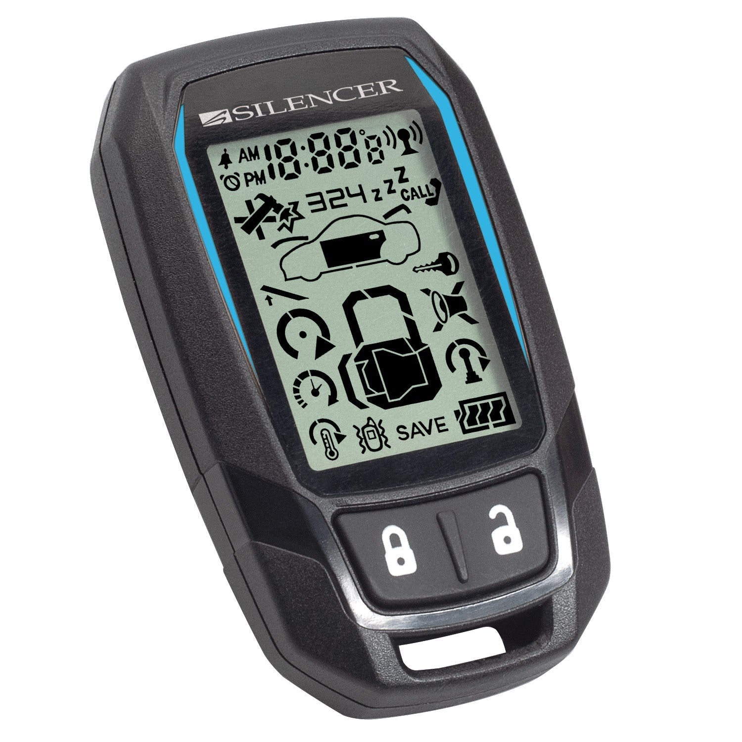 Silencer SLRF-LCD45 telecomando ricambio 5 tasti LCD