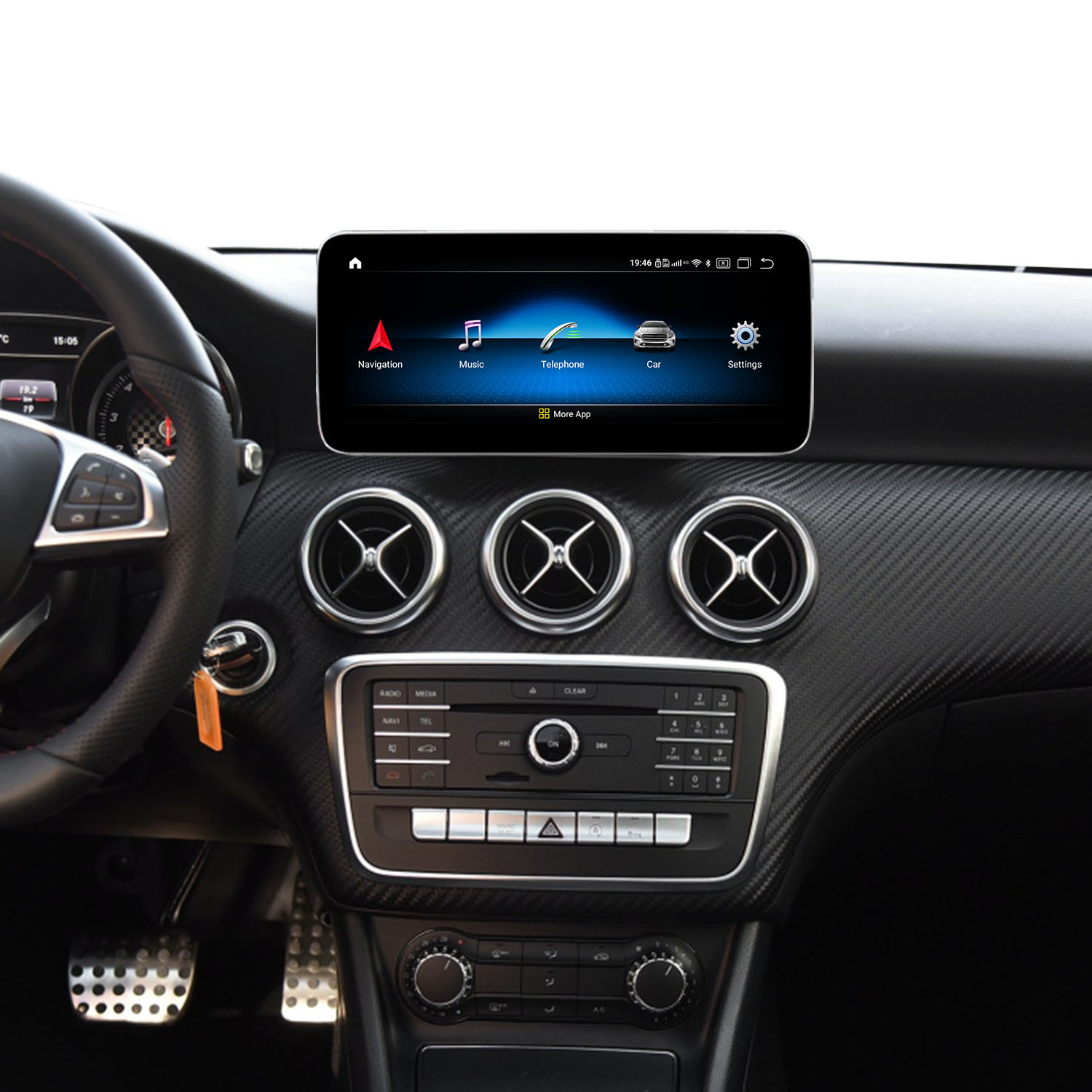 JFSound JF-032MAO-NTG5.0 sistema Mercedes GLA CLA A