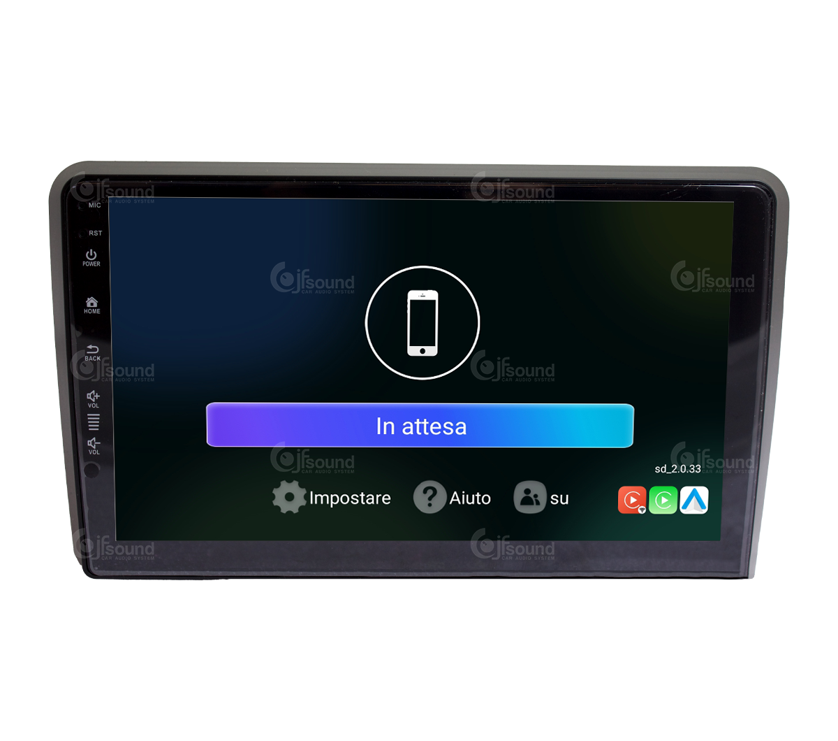 JFSound UP-PRO JF-039A3-UP-PRO autoradio per Audi A3 CarPlay
