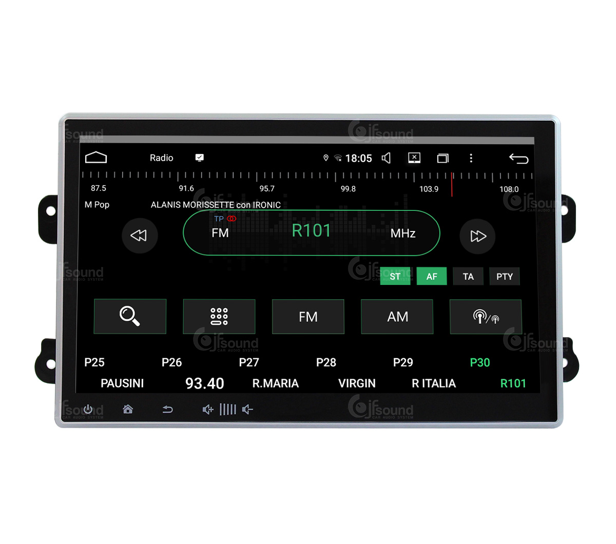 JFSound UP-PRO JF-011 autoradio CarPlay Fiat Ducato 8