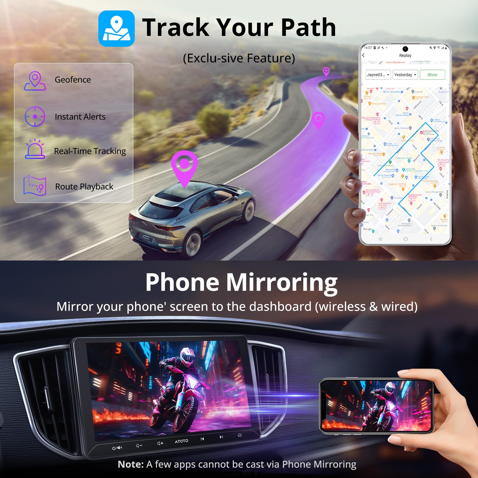 ATOTOZONE Car Stereo A5L autoradio 2 DIN 10" 2+32GB CarPlay