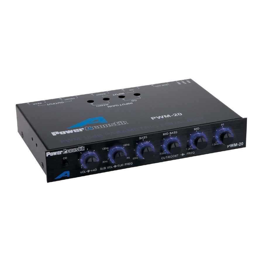 Power Acoustik PWM-20 equalizzatore auto 4 bande parametriche