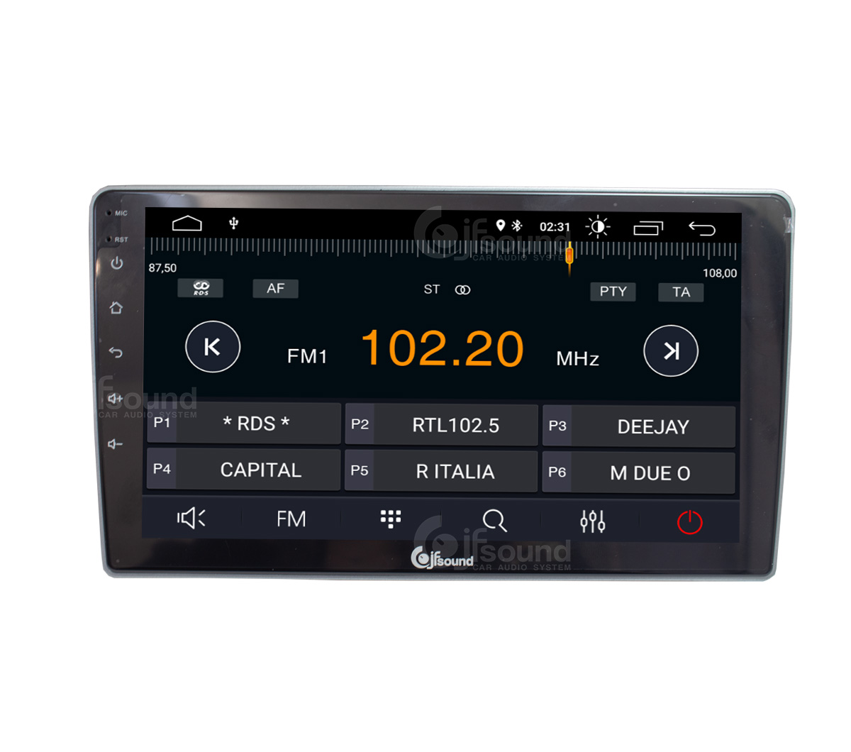 JFSound X7C-PRO JF-039AM-X7C-PRO autoradio Alfa Mito con DSP