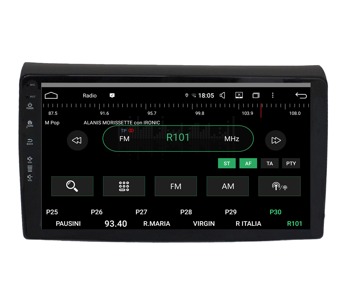 JFSound UP-PRO JF-039FB autoradio Android per Fiat Bravo CarPlay
