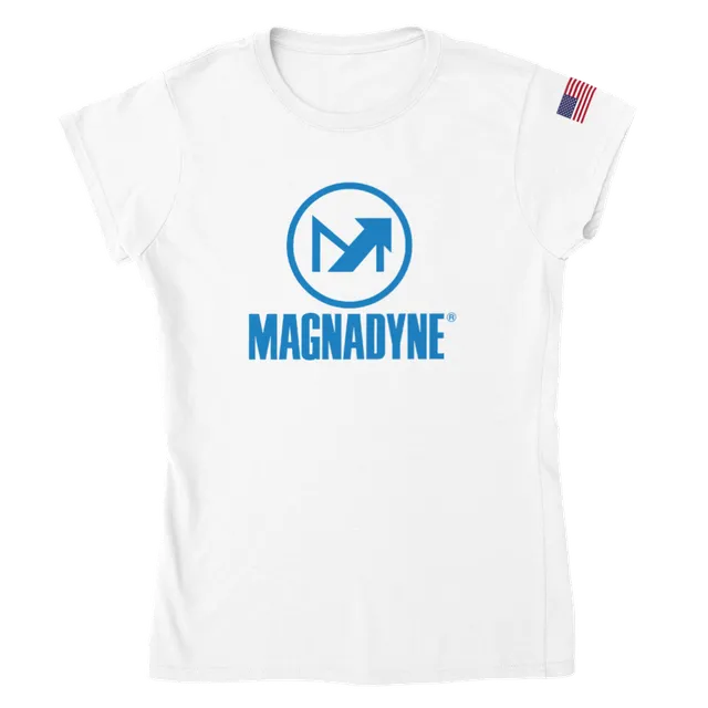 Magnedyne Merch Crewneck t-shirt donna cotone taglia S-2XL