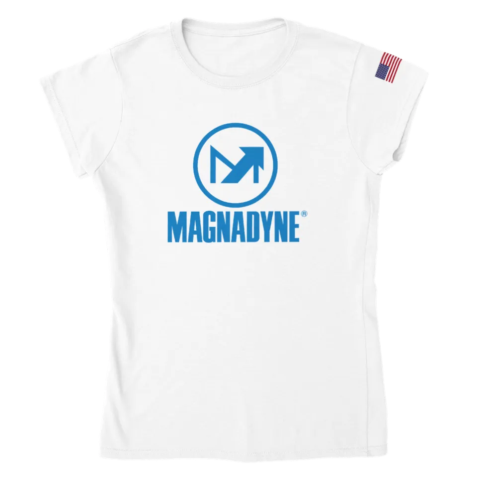 Magnedyne Merch Crewneck t-shirt donna cotone taglia S-2XL