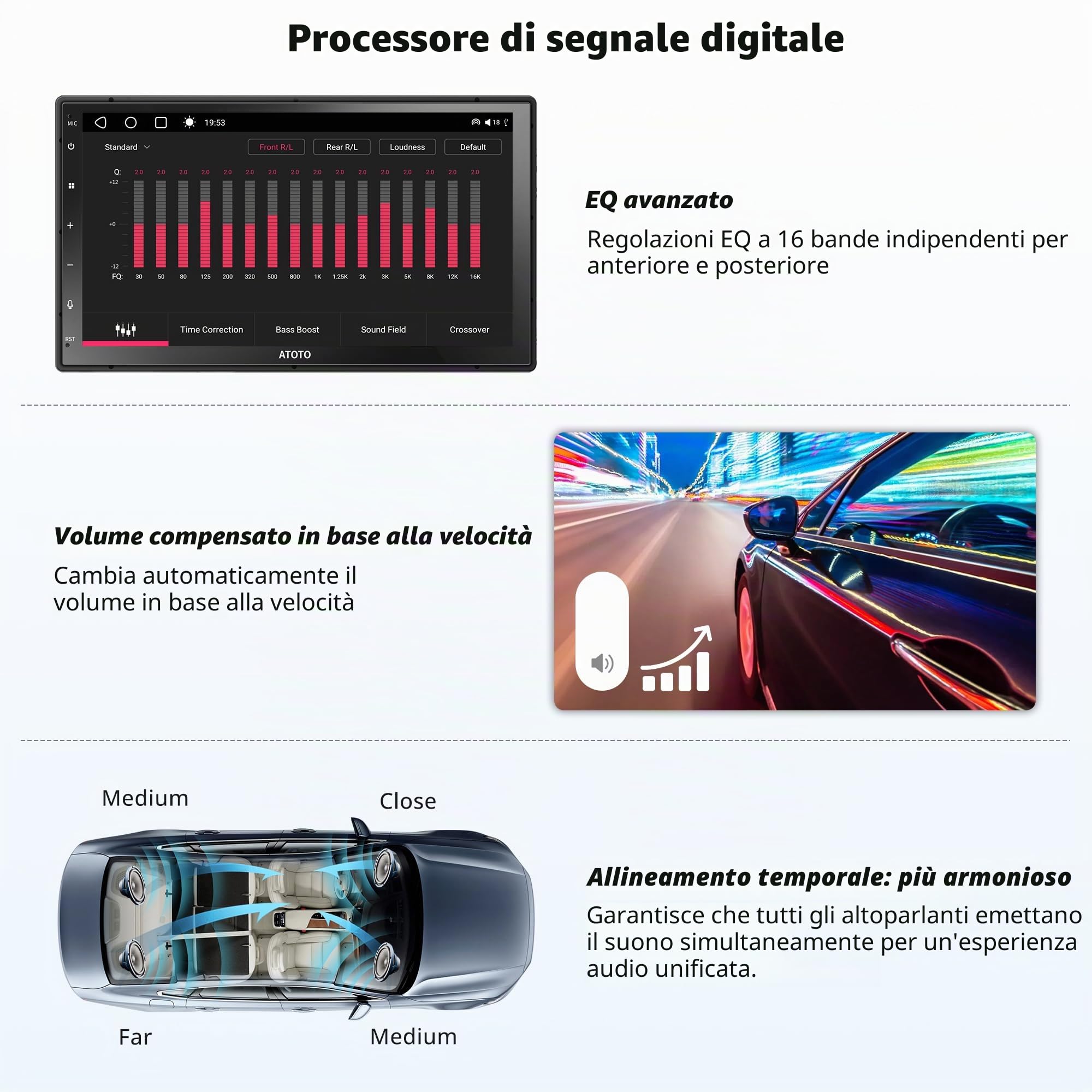 ATOTOZONE S8MS S8G2C74MS Autoradio Android 2 DIN 7" 4+32GB 4G