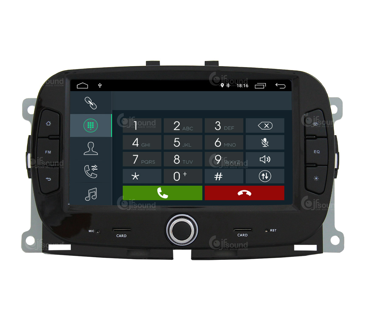 JFSound X7C-PRO JF-137F5 autoradio Fiat 500 con DSP