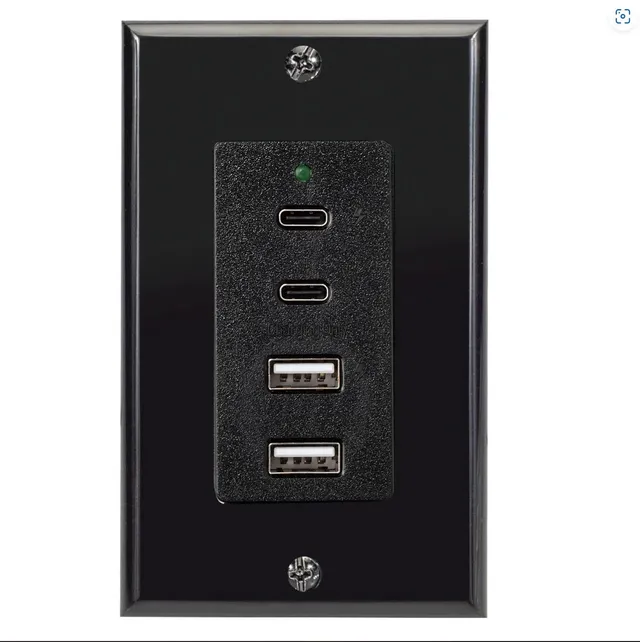 Magnedyne WCP-USBAC-B Caricatore USB Parete Nero 4 Porte