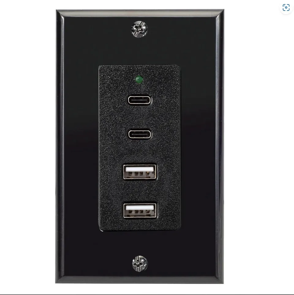 Magnedyne WCP-USBAC-B Caricatore USB Parete Nero 4 Porte