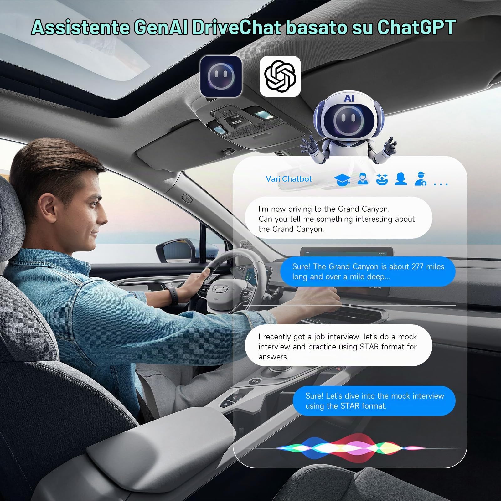 ATOTOZONE AD5 Box CarPlay Android Auto Wireless Youtube AI
