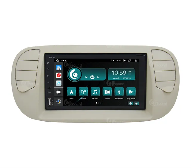 JFSound X9C-PRO JF-227 autoradio Android Fiat 500 4G retrocamera