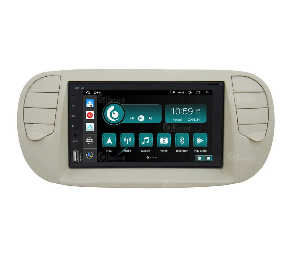 JFSound X9C-PRO JF-227 autoradio Android Fiat 500 4G retrocamera